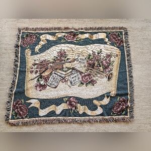 Handmade Musical Tapestry Throw